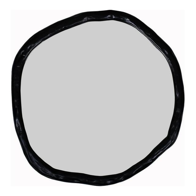 Rogelio Round Mirror - Small / Black