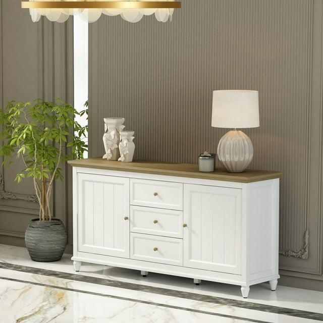 Anderson Chenon Sideboard - White & Brown