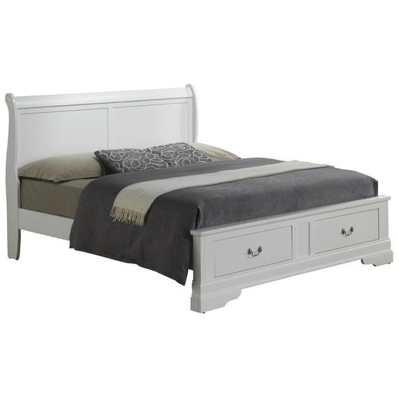 Maykoosh French Flair Queen Storage Bed , white
