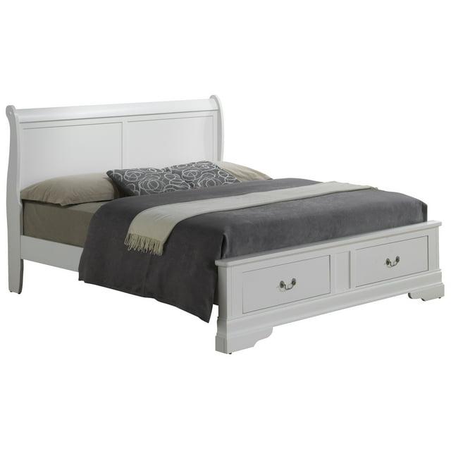 Maykoosh French Flair Queen Storage Bed , white