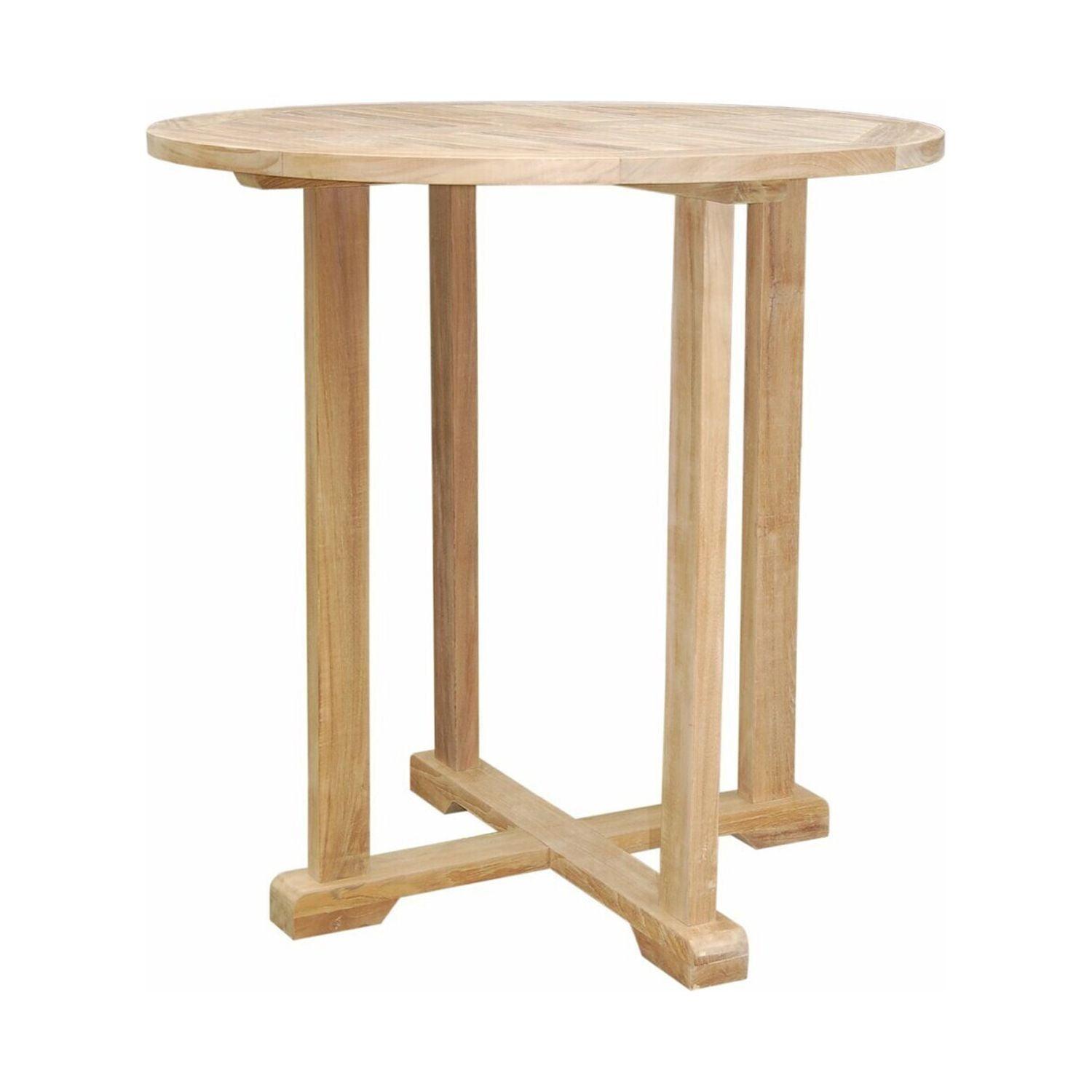 Round Bar Table 39 Inch - Gothic Design, Modern Bistro Table, Pub Table for Kitchen, Dining Room