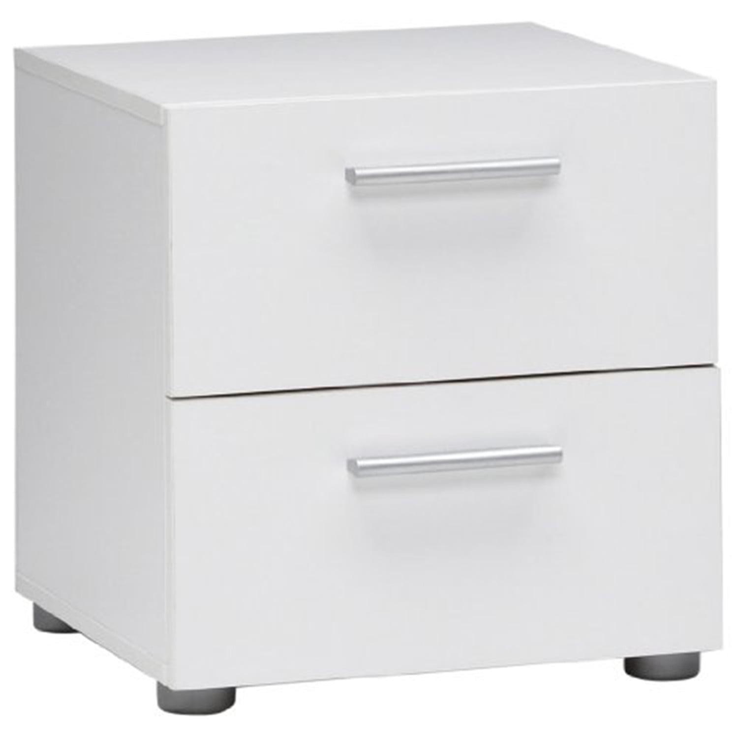 Tvilum, Austin 2 Drawer Nightstand, White