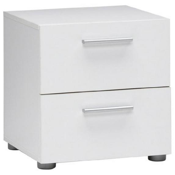 Tvilum, Austin 2 Drawer Nightstand, White