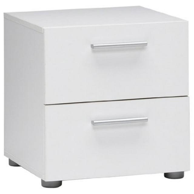 Tvilum, Austin 2 Drawer Nightstand, White