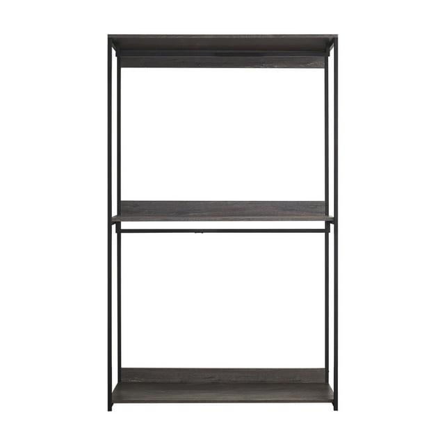 Maykoosh Rococo Romance 47" Handmade Home Comfort Wood Walk-In Closet Organizer With One Shelf In Rustic Gray