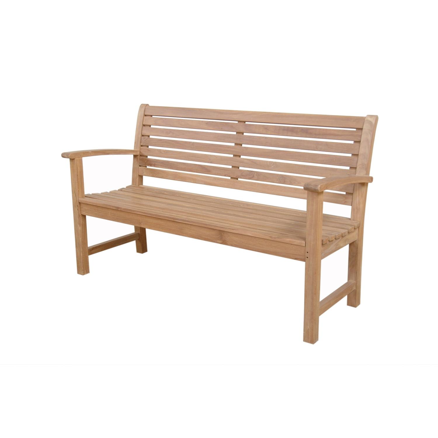 Elegant Victoria Solid Teak 3-Seater Outdoor Bench