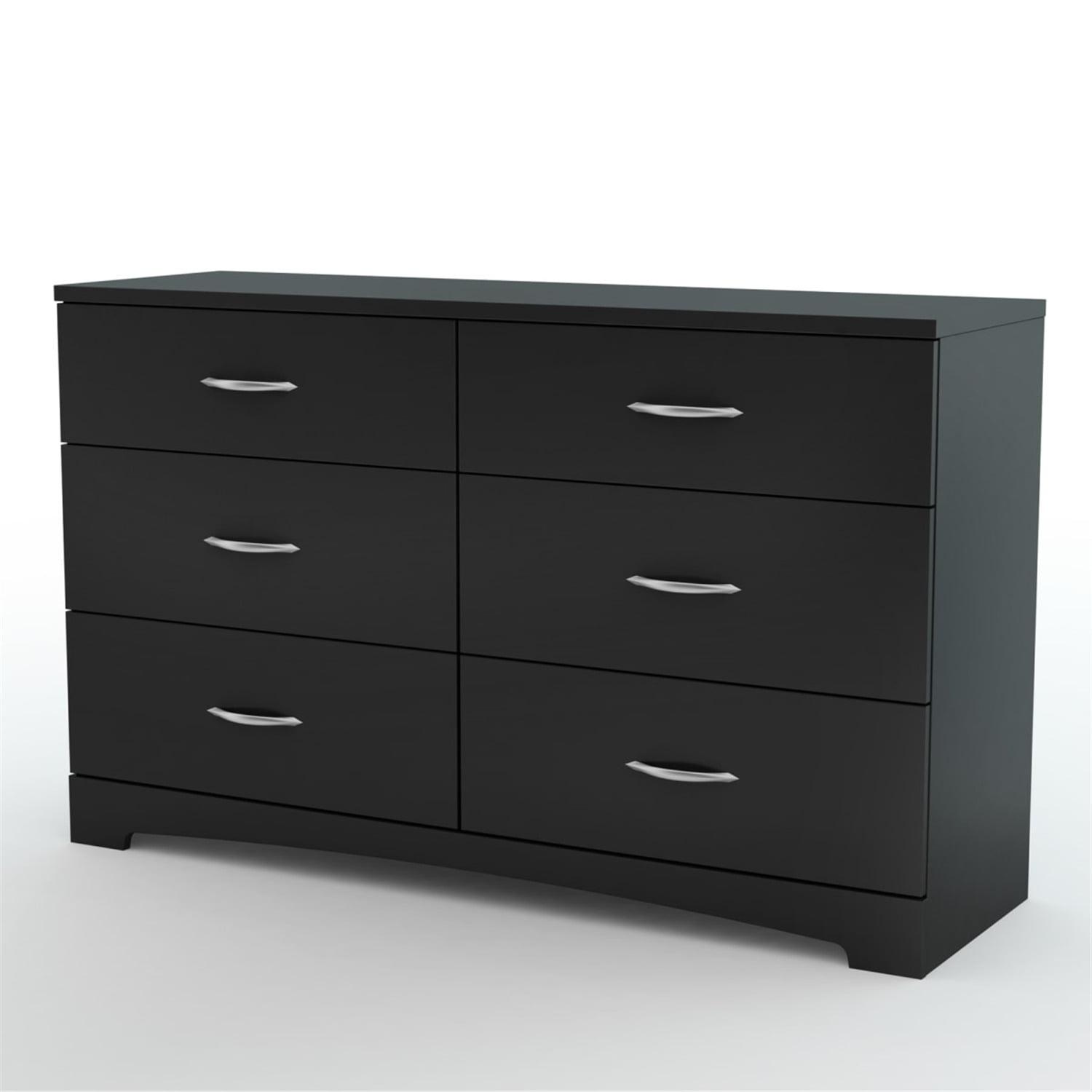 South Shore Step One, Contemporary Dresser,  Black