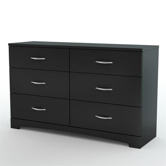 HomeStockStep One 6 Drawer Double Dresser Contemporary Style 126