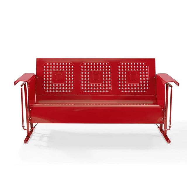 Crosley Bates Outdoor Sofa Glider Bright Red