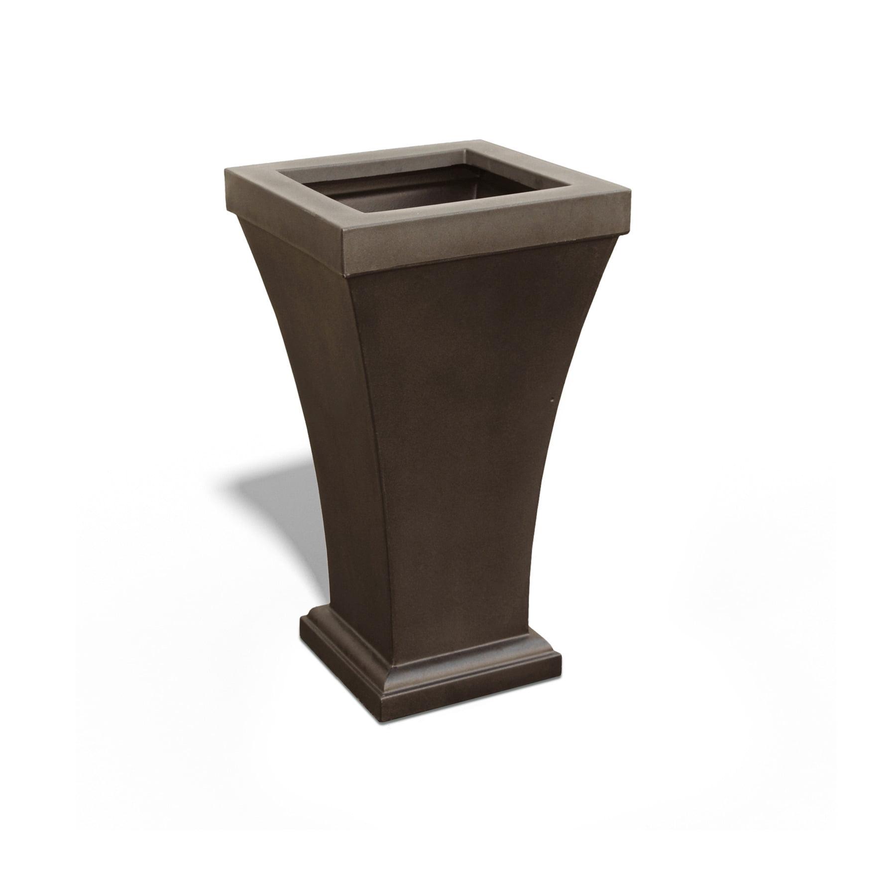 Bordeaux 28" Tall Resin Planter with Water Reservoir