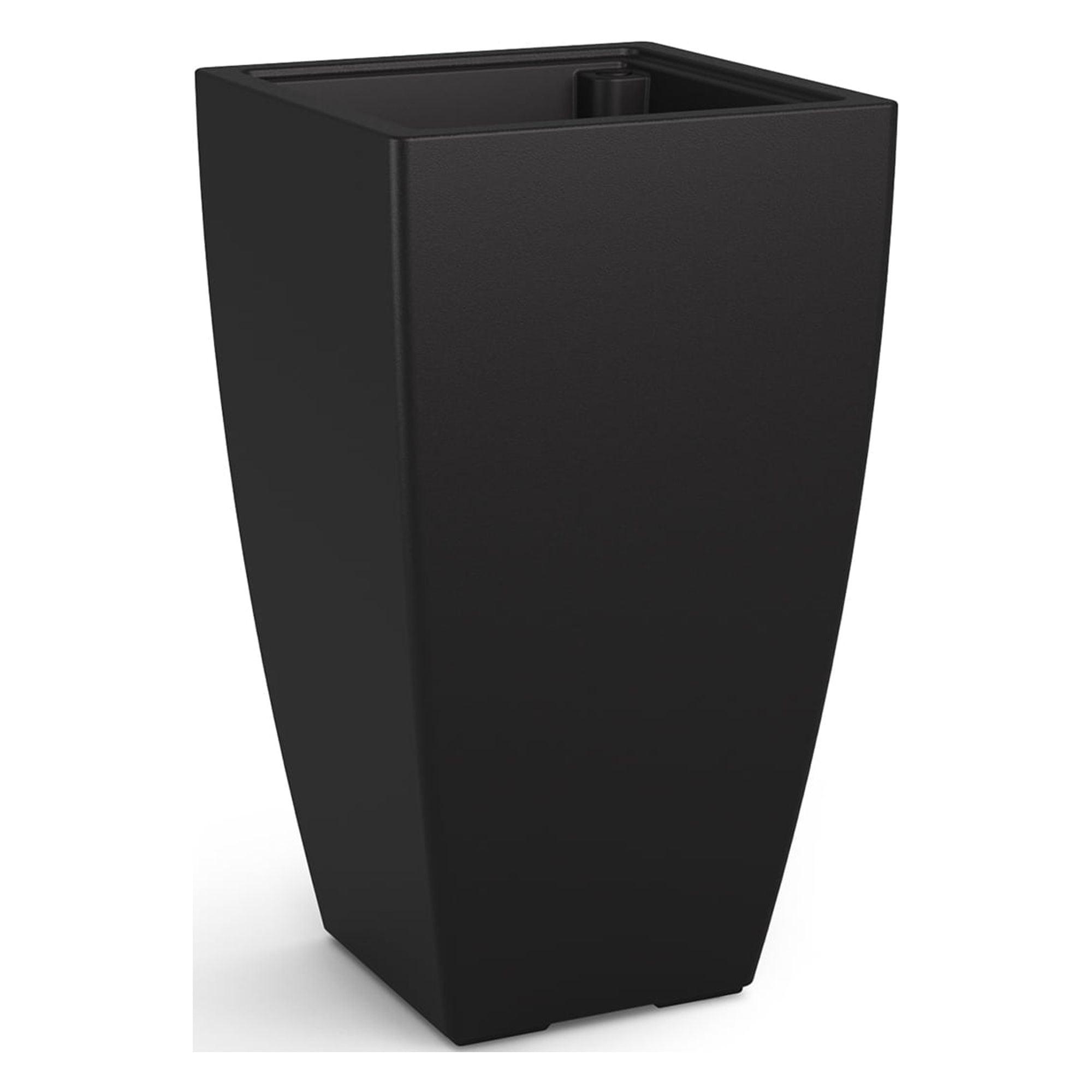 Mayne Kobi 26" Tall Black Polyethylene Outdoor Planter