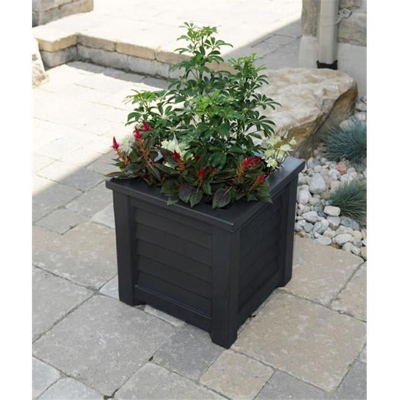 Lakeland Square Resin Planter with Water Reservoir