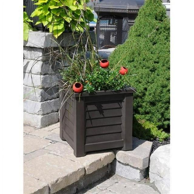 Mayne Inc. Lakeland Square Resin Planter with Water Reservoir