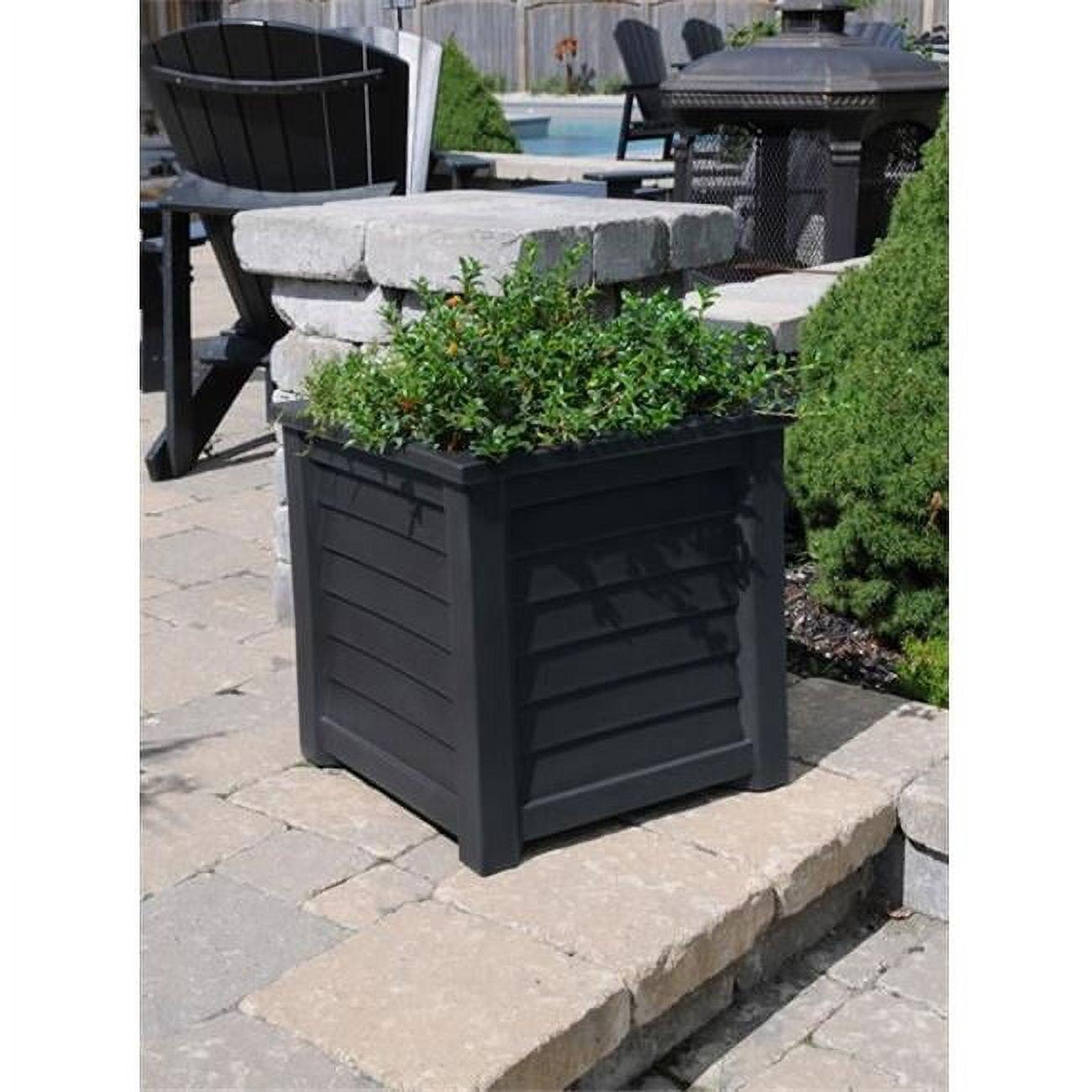 Lakeland Square Resin Planter with Water Reservoir