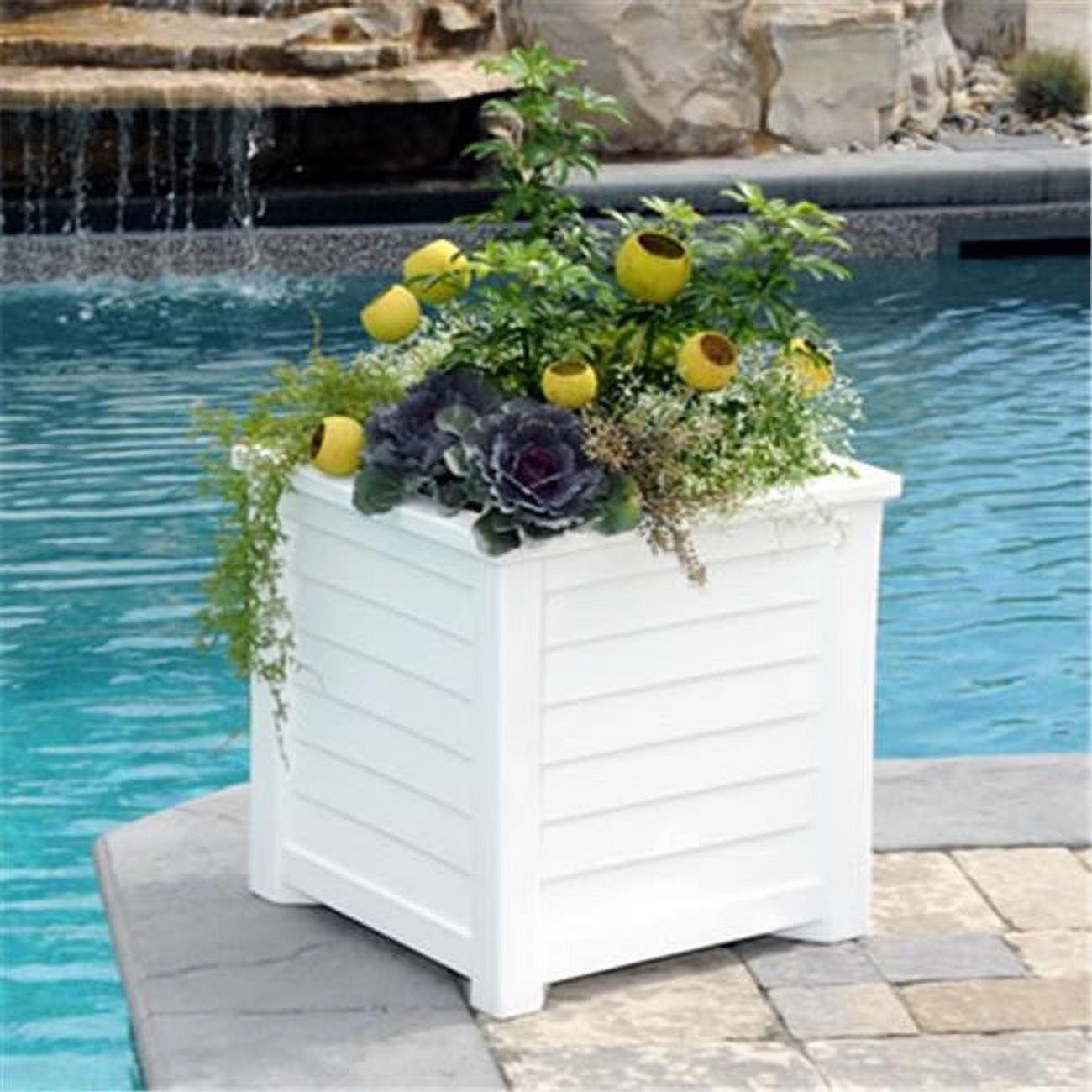 Lakeland Square Resin Planter with Water Reservoir