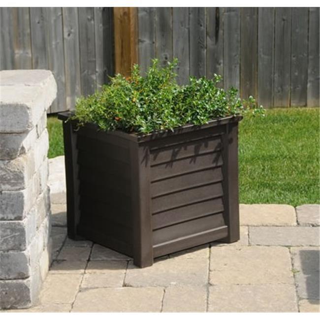 Mayne Inc. Lakeland Square Resin Planter with Water Reservoir