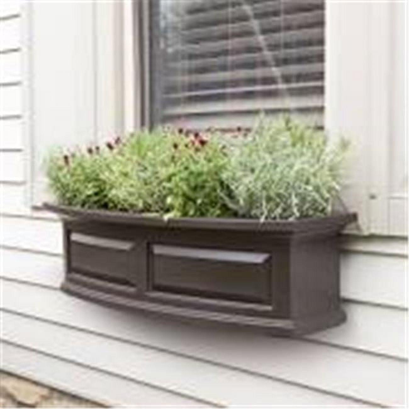 Nantucket Resin Window Box with Water Reservoir