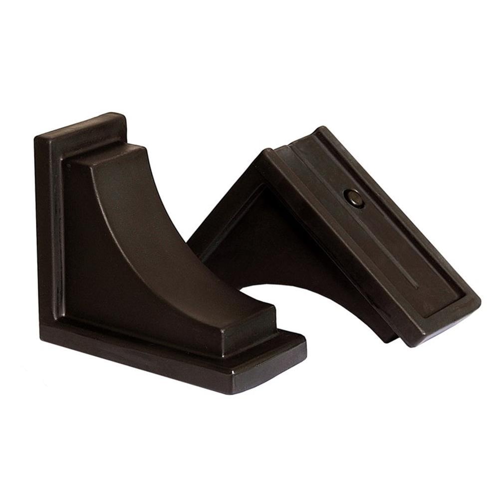 Mayne Nantucket 8" x 4" x 7", 1.4 lbs., Polyethylene Corbels in Espresso - 2-Pack