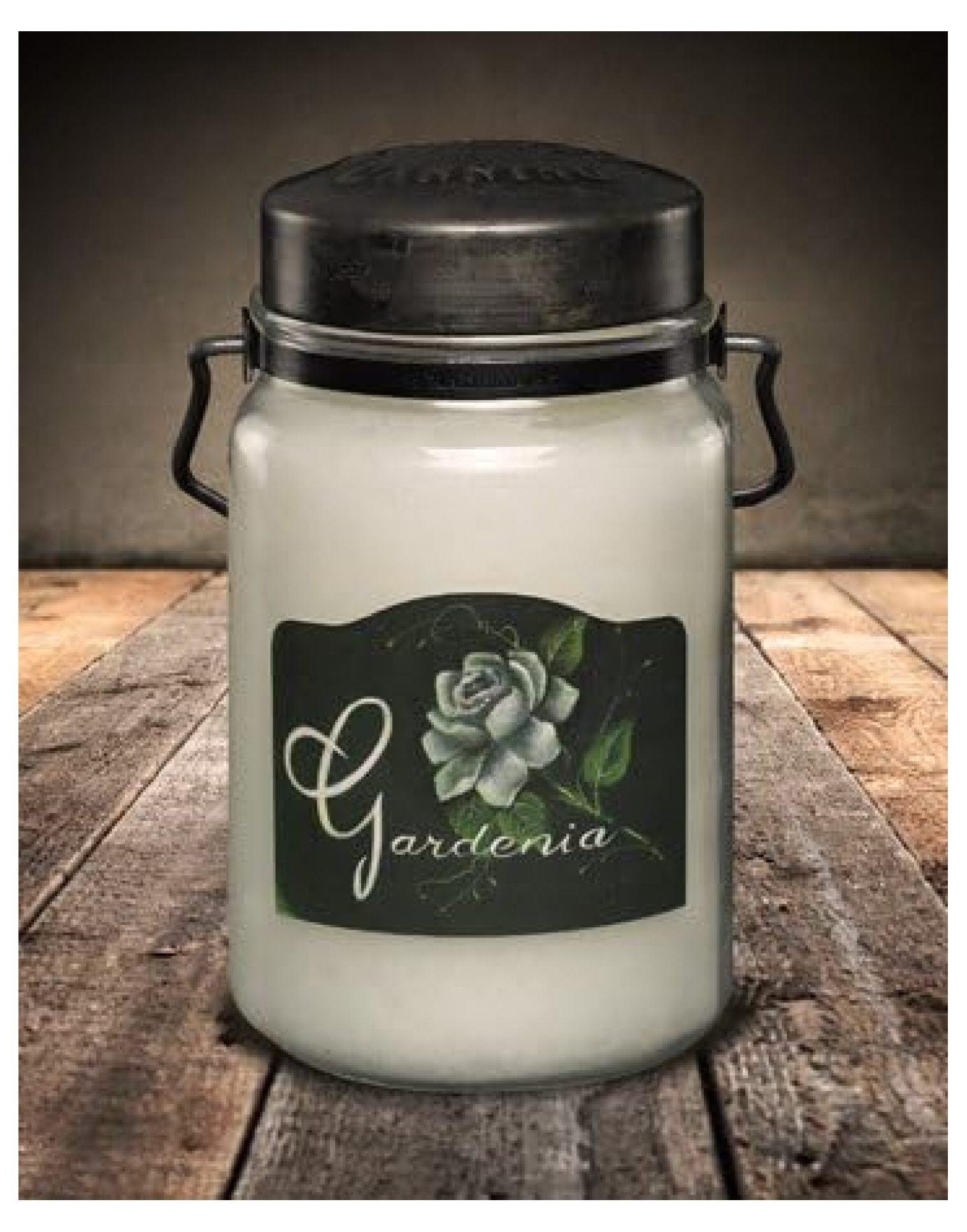 Gardenia Scented Rustic Jar Candle with Metal Lid