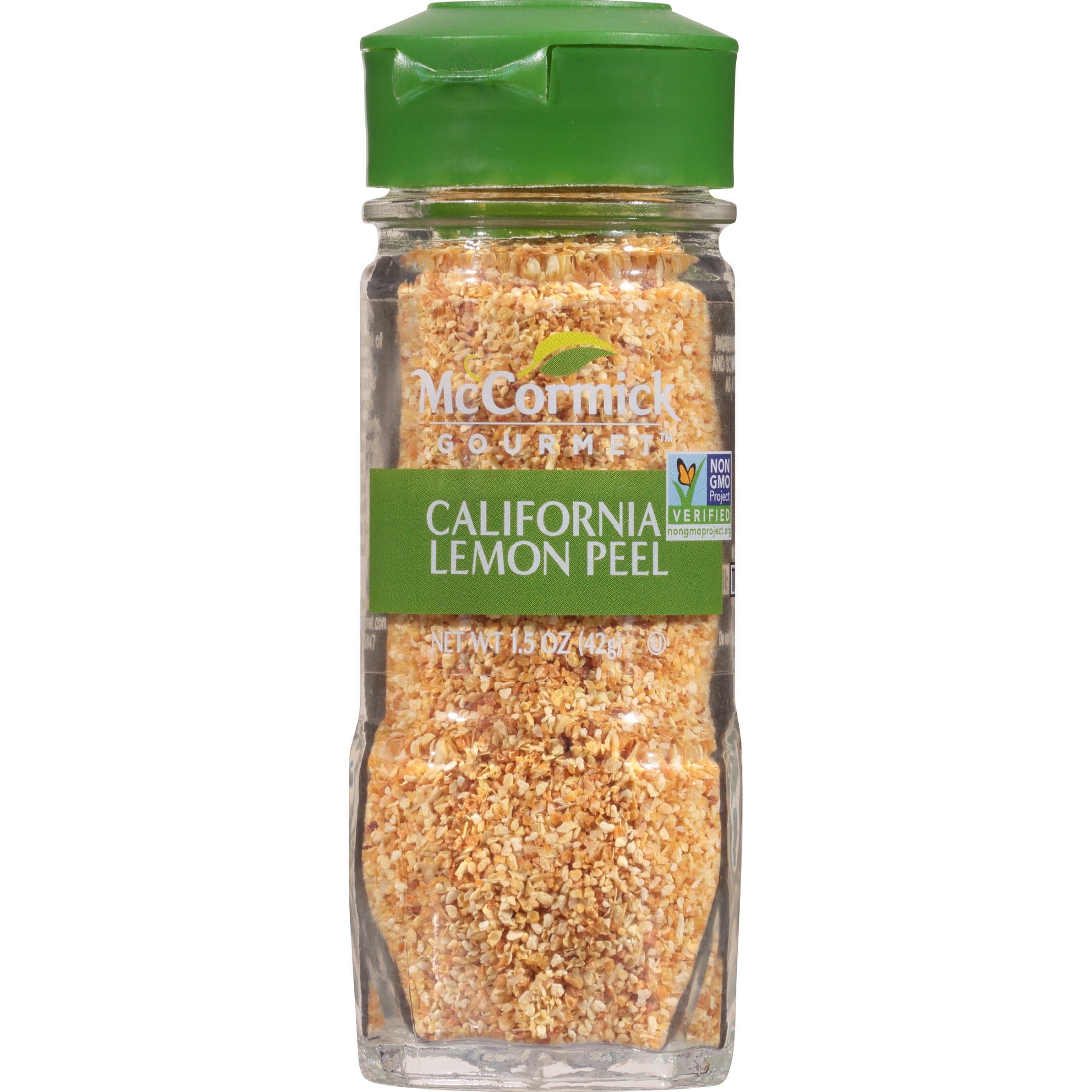 McCormick Gourmet Kosher California Lemon Peel, 1.500 oz Bottle