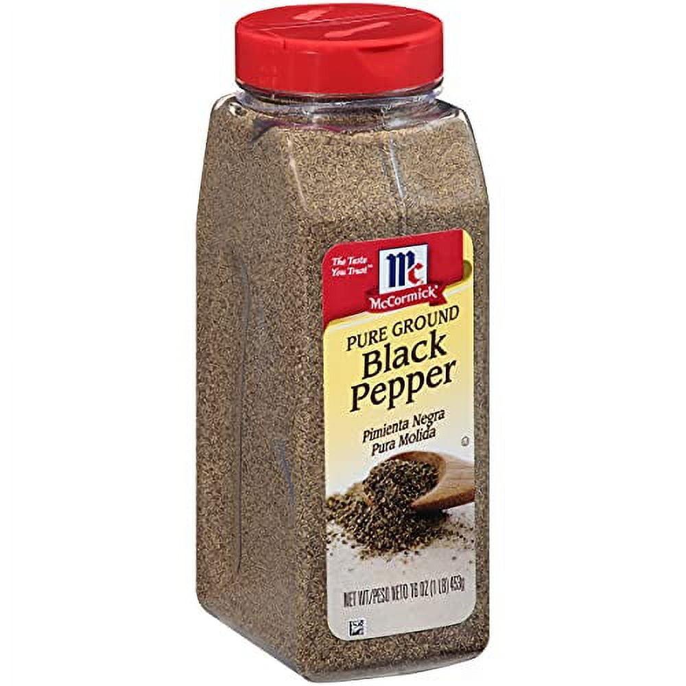 McCormick Pure Ground Black Pepper, 16 oz Plastic Bottle