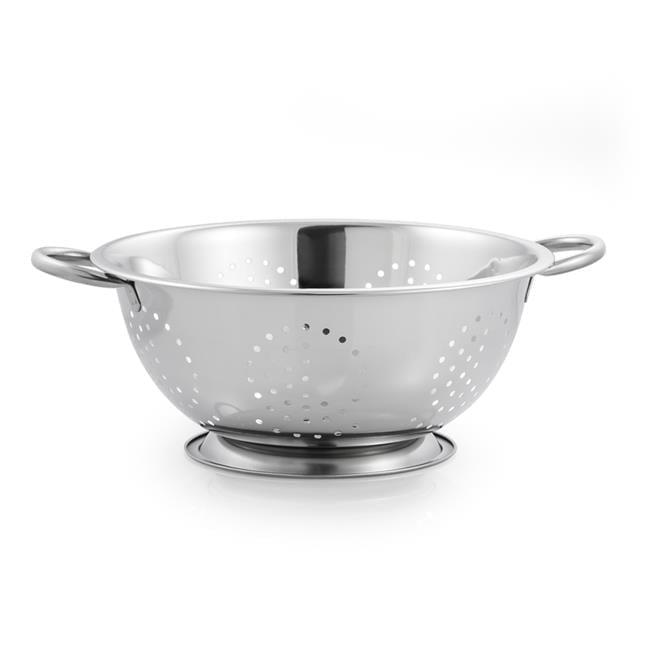 3-Quart Stainless Steel Colander with Handles and Base