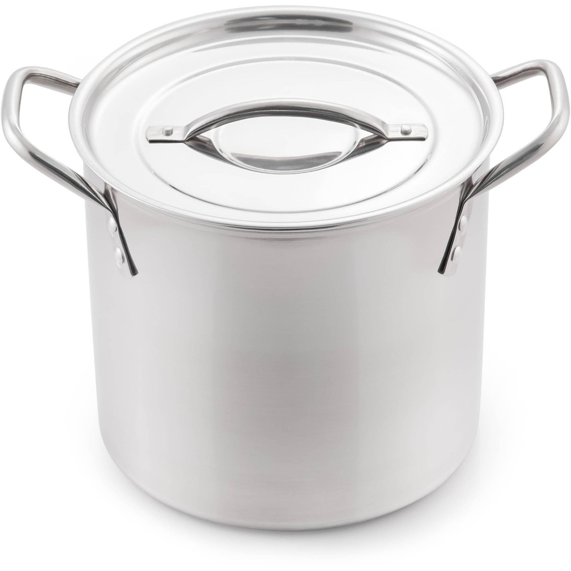 McSunley 8-Quart Stainless Steel Stock Pot with Handles