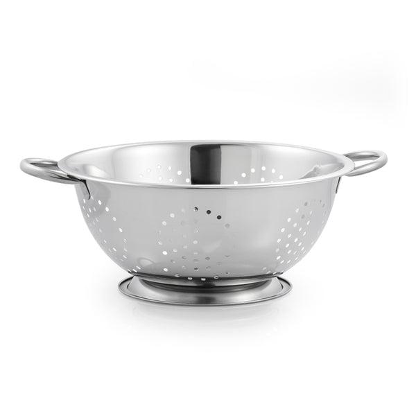 McSunley 5 Quart Silver Stainless Steel Colander with Handles