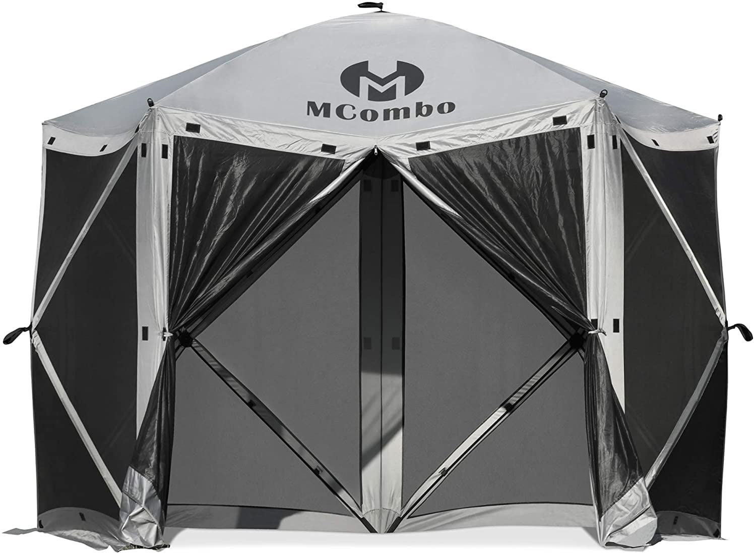 Gazebo Tent Pop-Up Portable 4/5/6-Sided Hub Durable Screen Tent Netted Gazebo Waterproof Pavilion