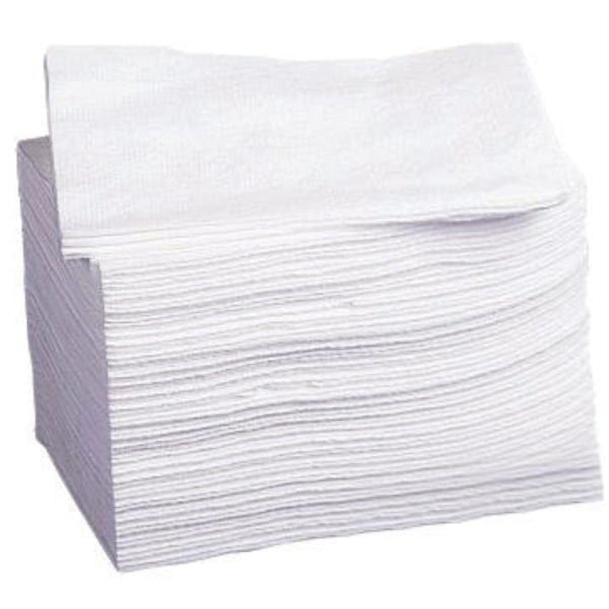 White Disposable Latex-Free Washcloths, 10"x12.5", Pack of 50