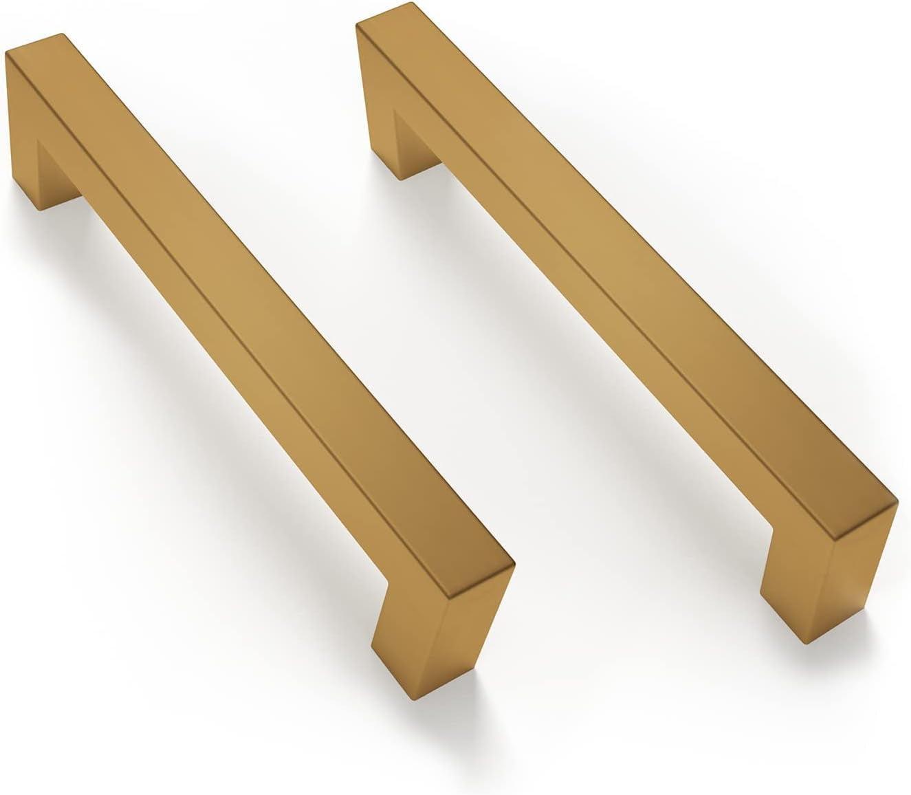 Mega Handles Mega Handles 12 Pack 5.5 in Square Cabinet Handle Pulls I Ideal for Kitchen Drawer, Door Cupboard I Hardware for Cabinets