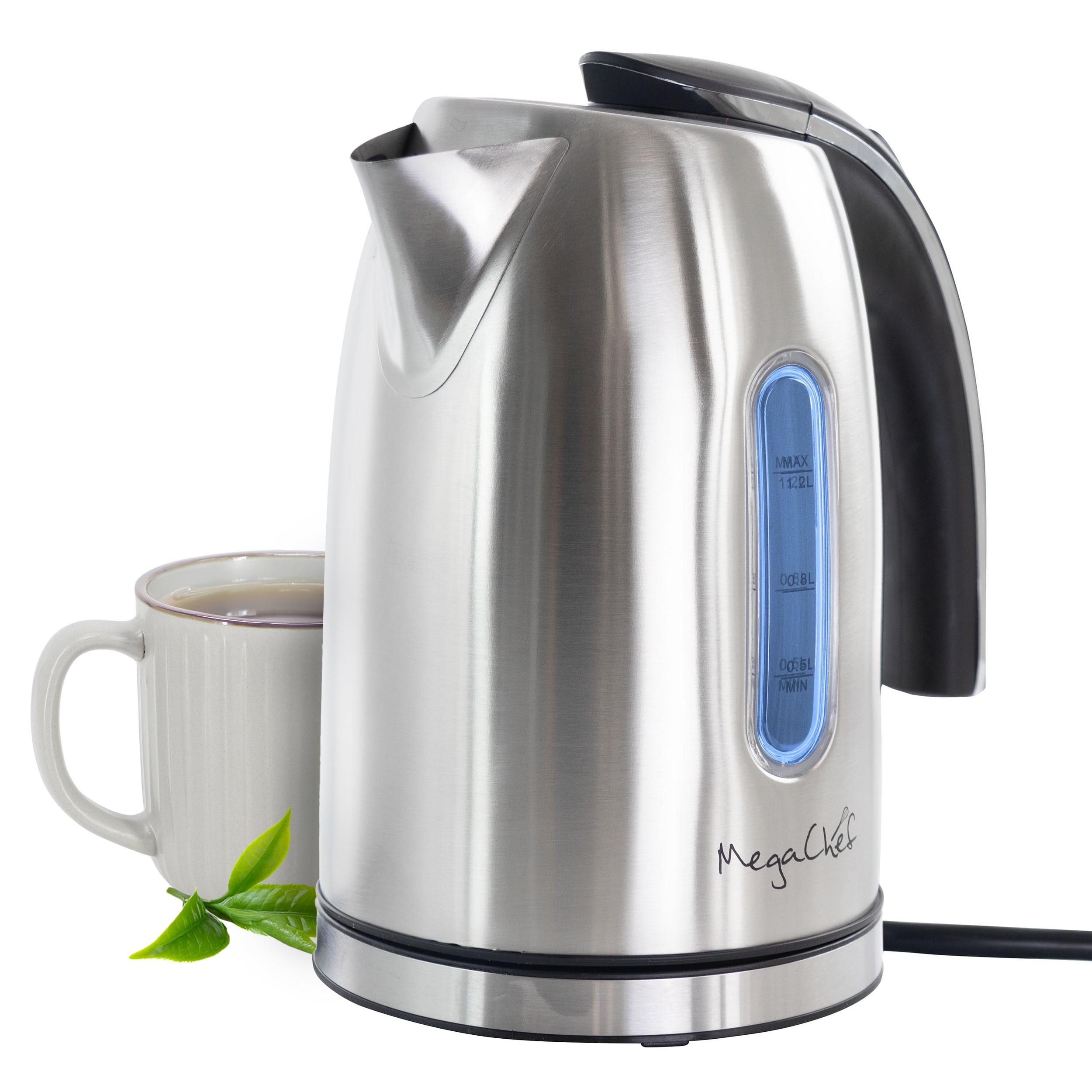 Mega Chef 1.27 Quarts Stainless Steel Electric Tea Kettle