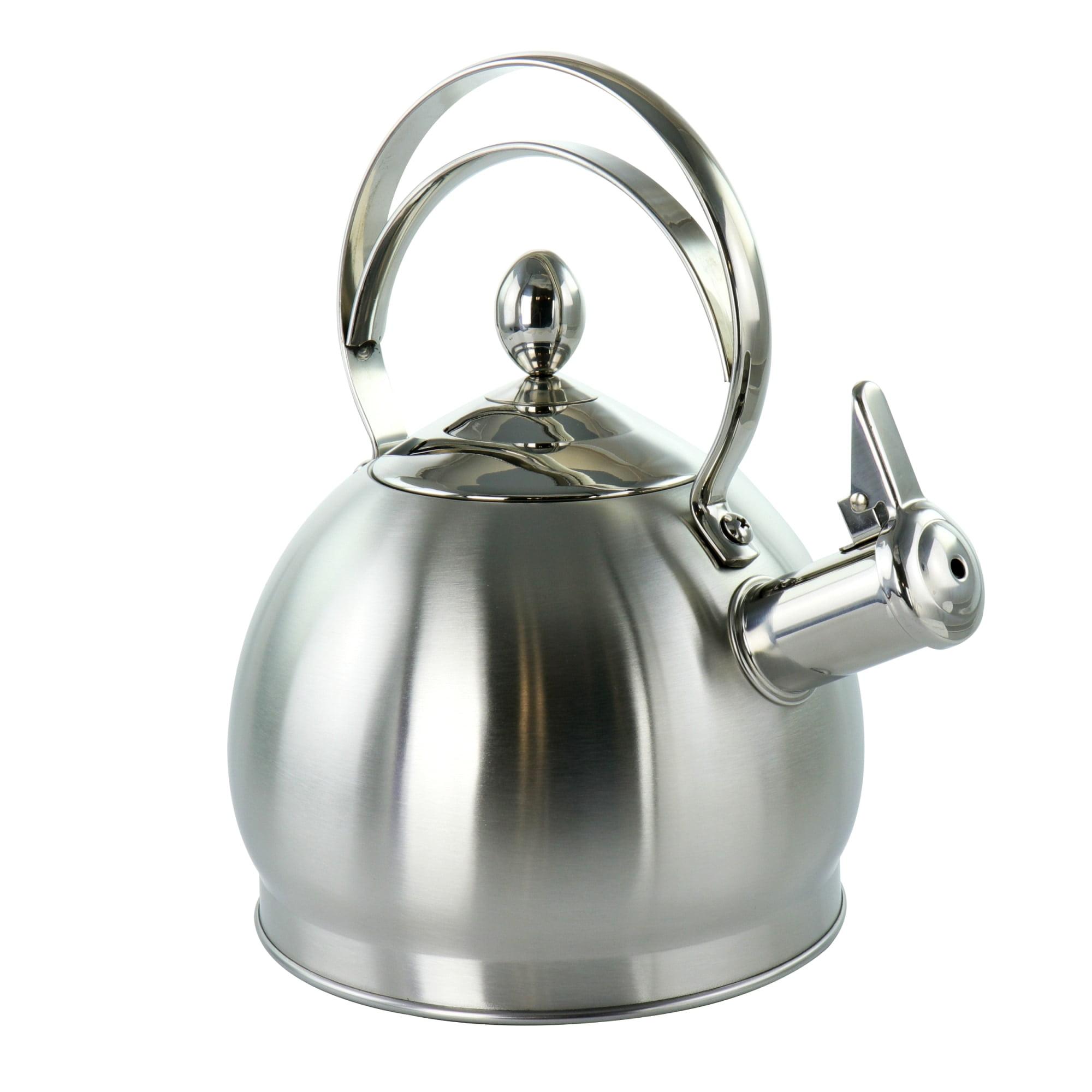 Brushed Silver 2.8L Stainless Steel Whistling Kettle