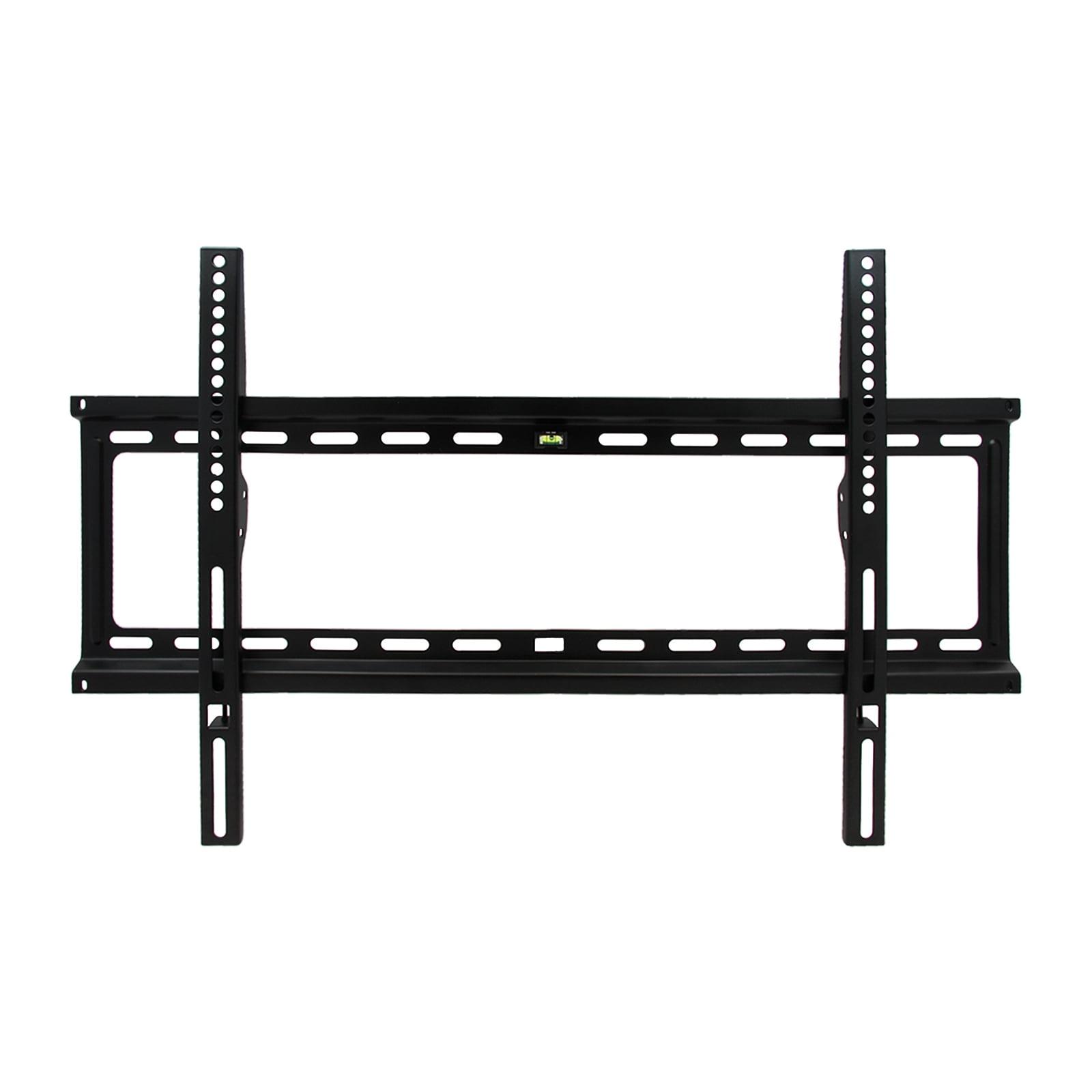 Black Polycarbonate Fixed Wall TV Mount for 32-70 Inch Displays