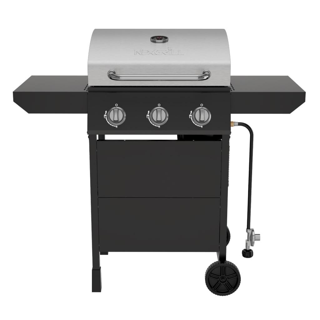 Nexgrill 3-Burner Black and Stainless Steel Propane Gas Grill