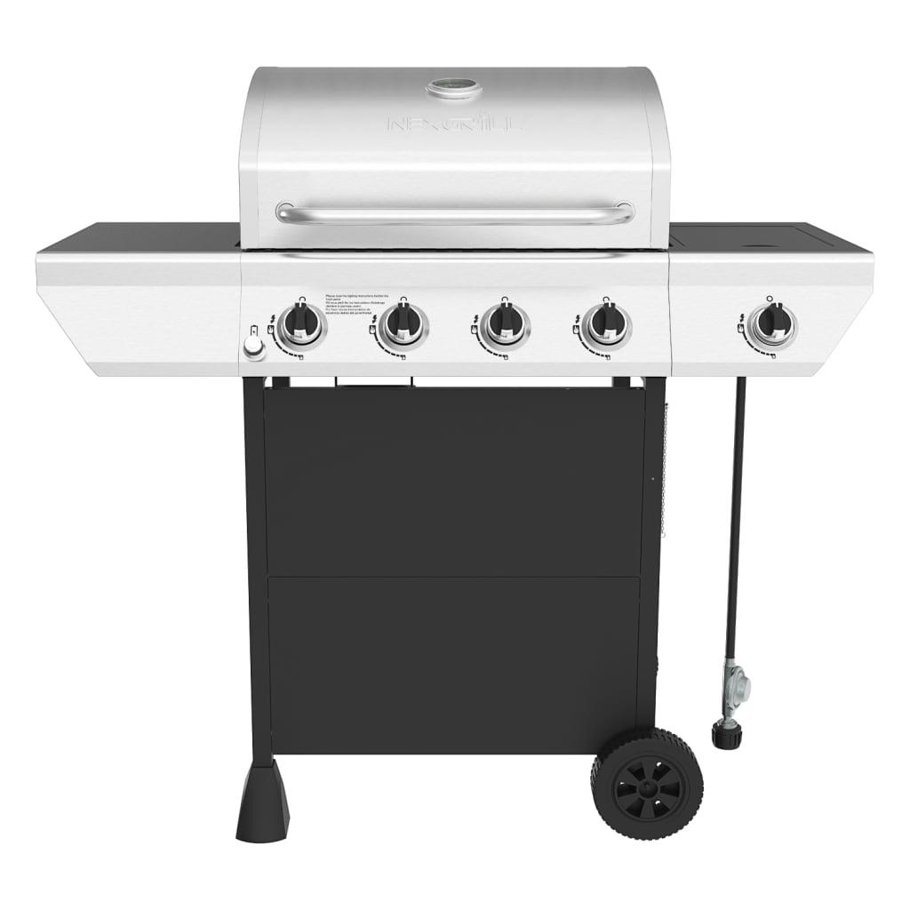 Nexgrill 4 - Burner Free Standing Propane 52000 BTU Grill with Side Burner