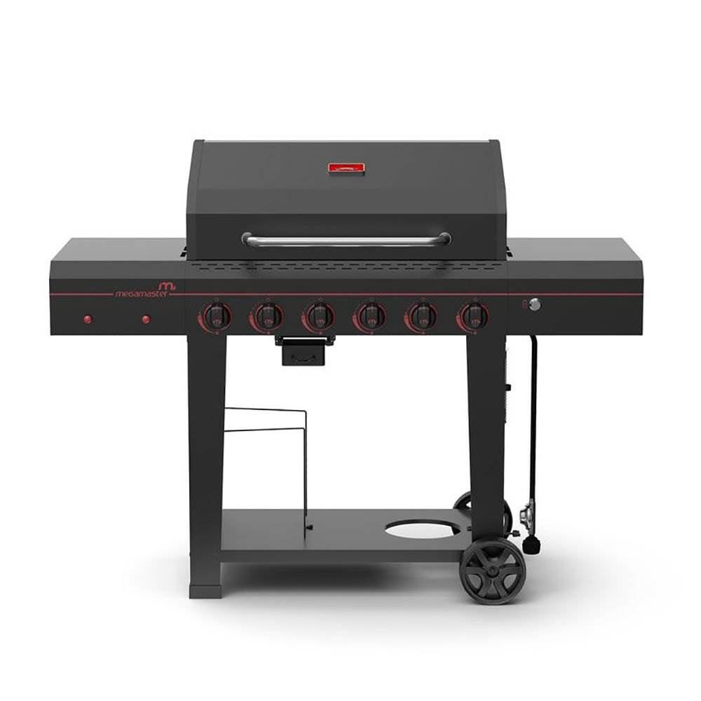 Megamaster 6 - Burner Freestanding Liquid Propane Gas Grill