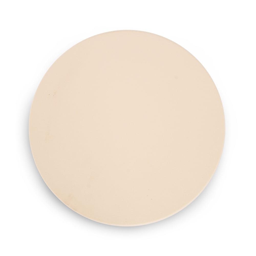 Tan Round Ceramic Pizza Grilling Stone