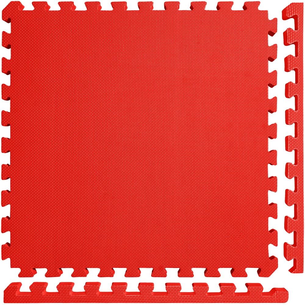 Meister X-Thick 1.5" Interlocking 16 Tiles Gym Floor Mat - Red