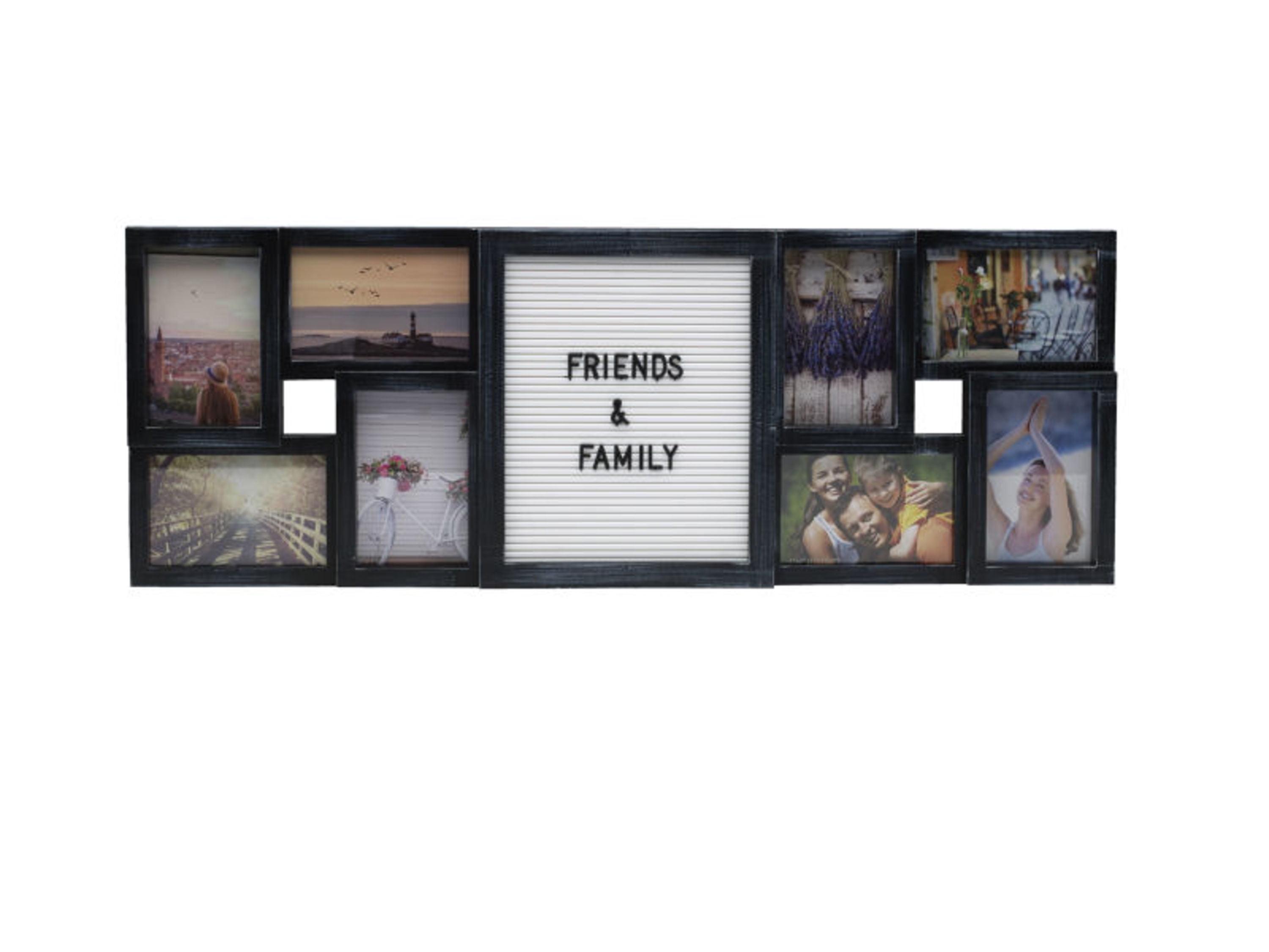 Melannco 8-Opening 4 x 6/6 x 4 Distressed Collage Picture Frame 8 Count