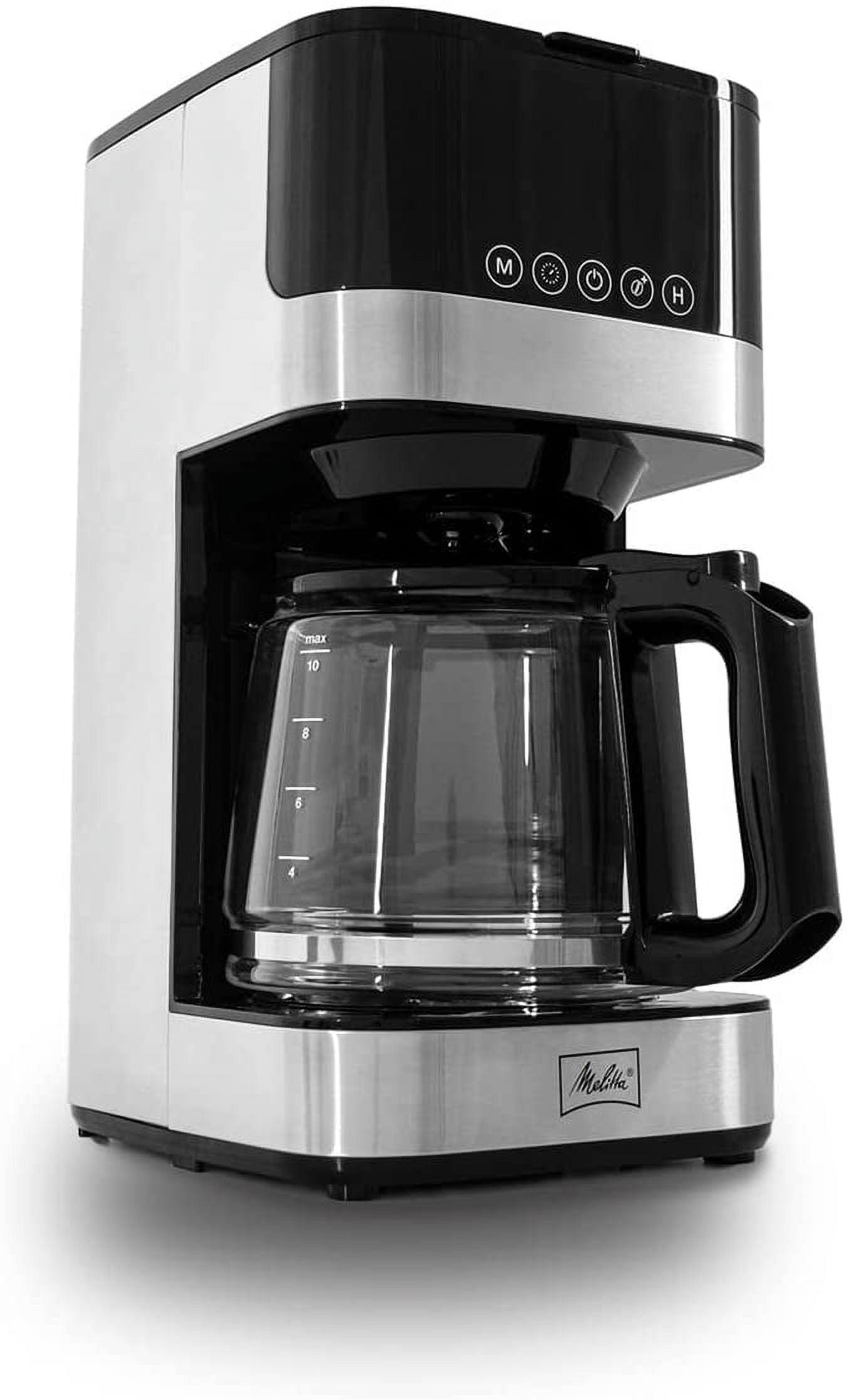 Sleek Stainless Steel 10-Cup Programmable Drip Coffee Maker