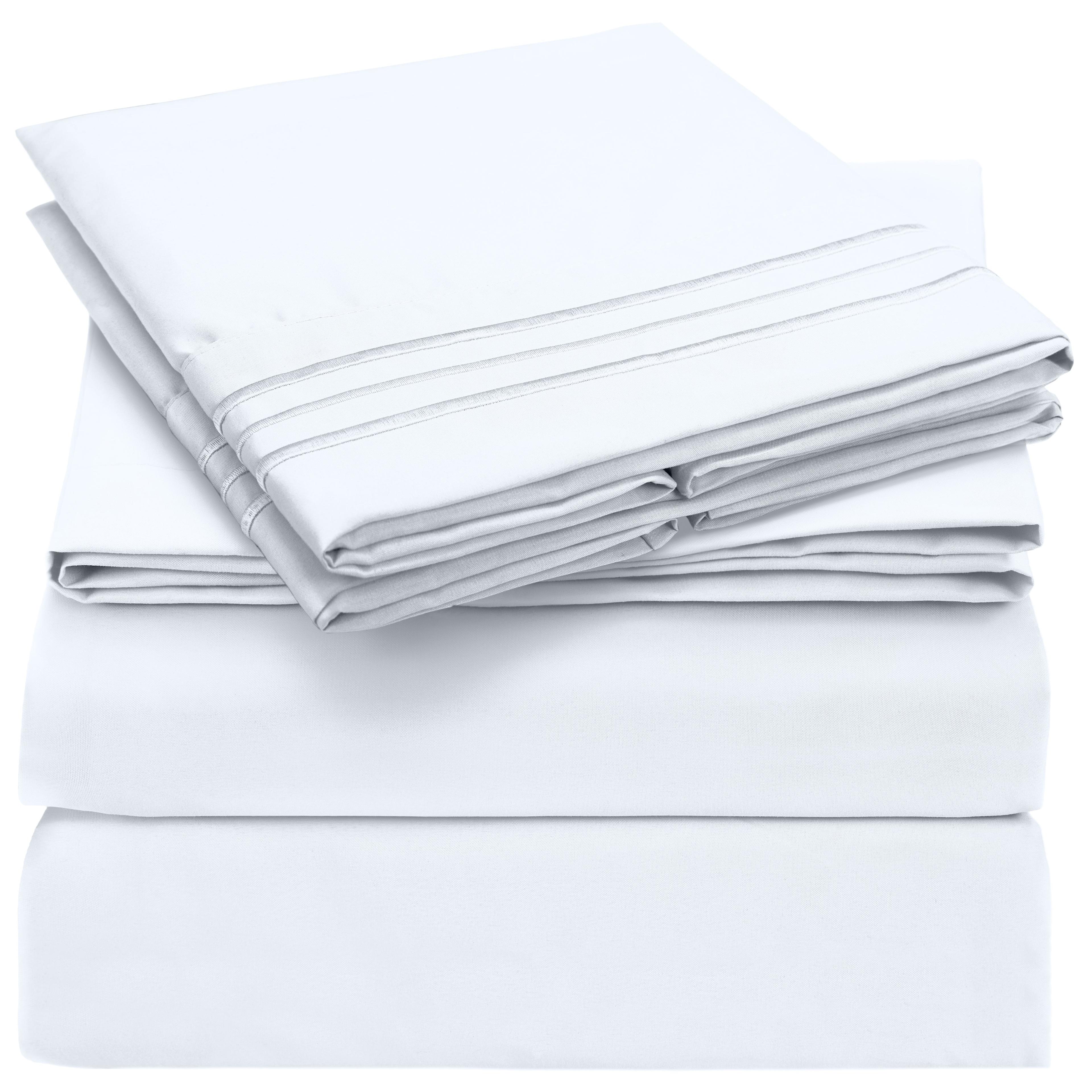 White Queen Deep Pocket Microfiber Sheet Set