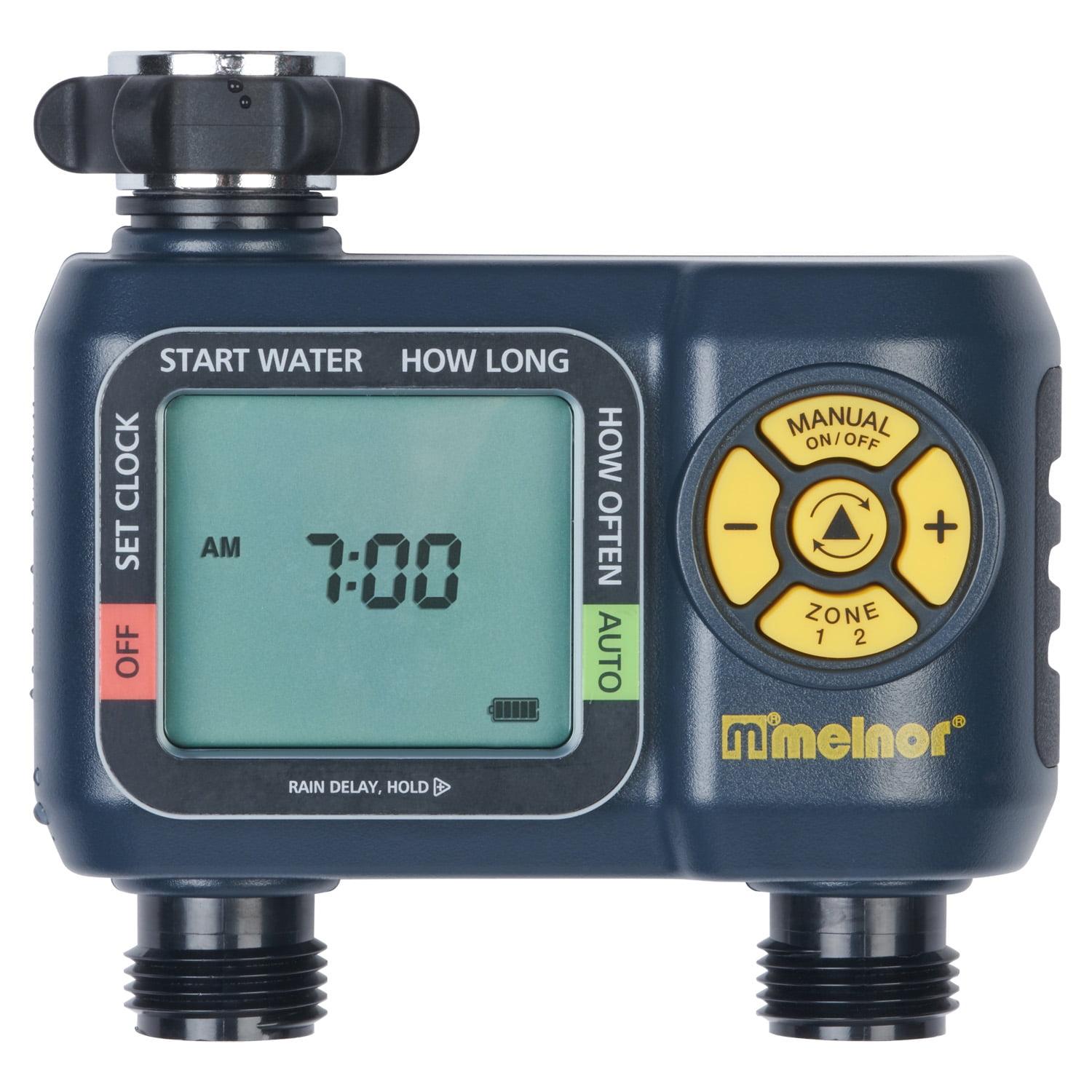 Melnor 2-Zone Digital Water Timer with LCD Display