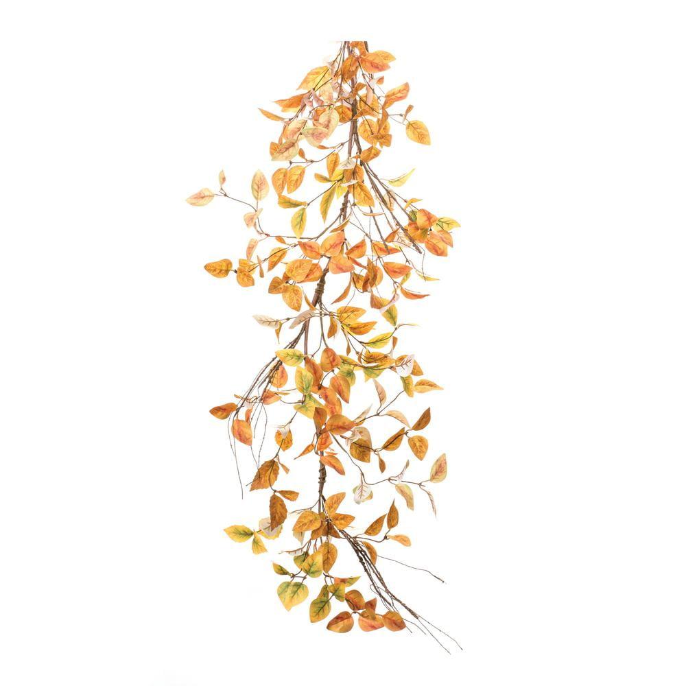 63'' Orange and Yellow Artificial Fall Leaf Garland