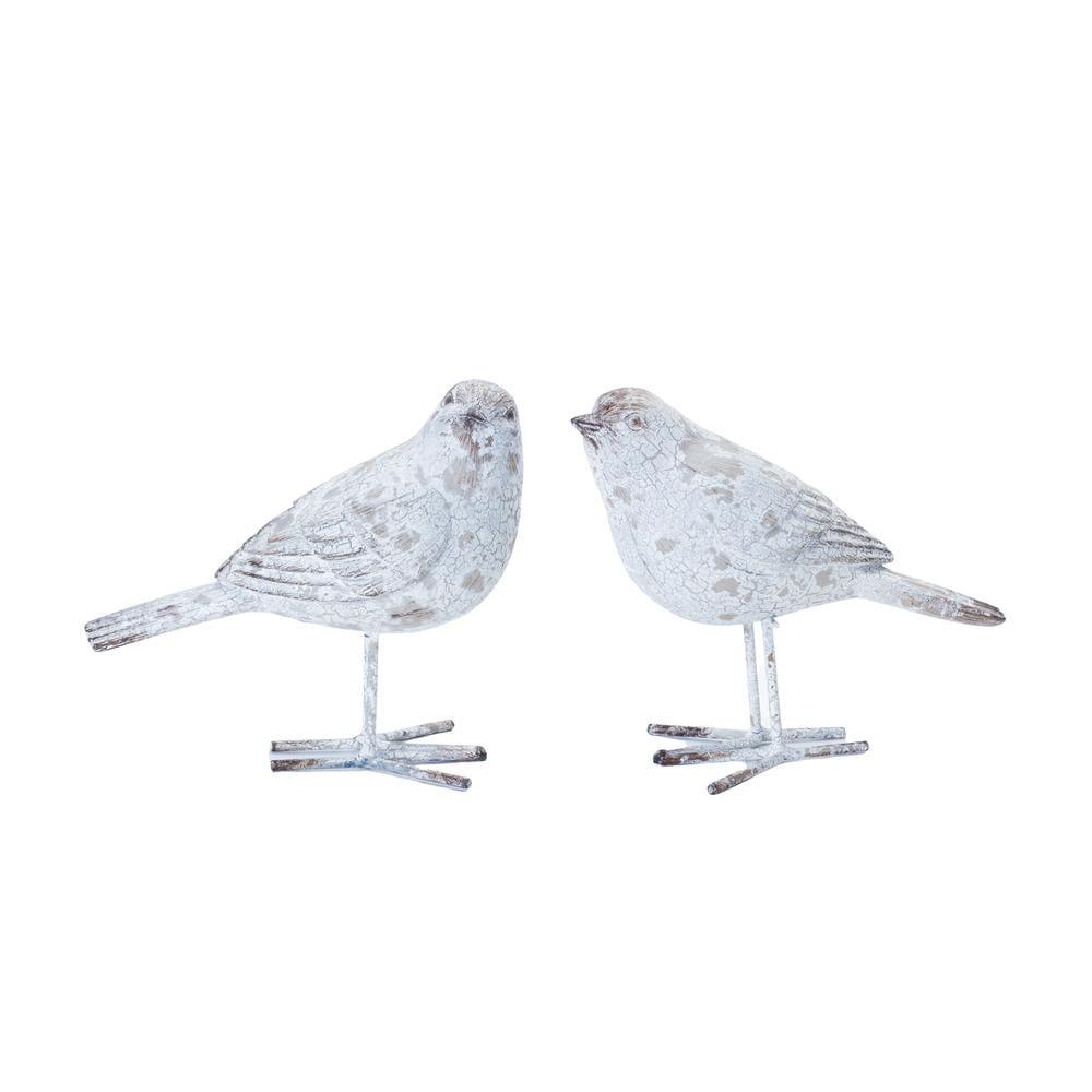 Melrose Weathered Bird Figurine (Set of 4)