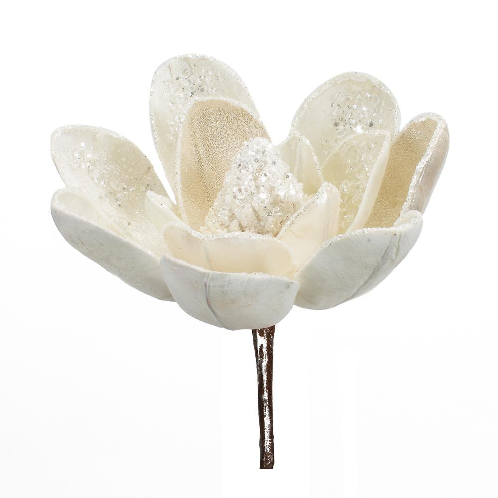 Melrose Velvet Magnolia Stem (Set of 6)