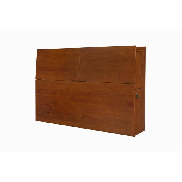 Memomad Cama Bali - Plataforma de Almacenamiento King Marco de Cama de Madera Resistente con Cajones y Más - Madera de Pino Macizo - sin Ruido - No Necesita Somier - Listones de Madera Incluidos (Cama Tamaño King, Madera Marrón Roble)