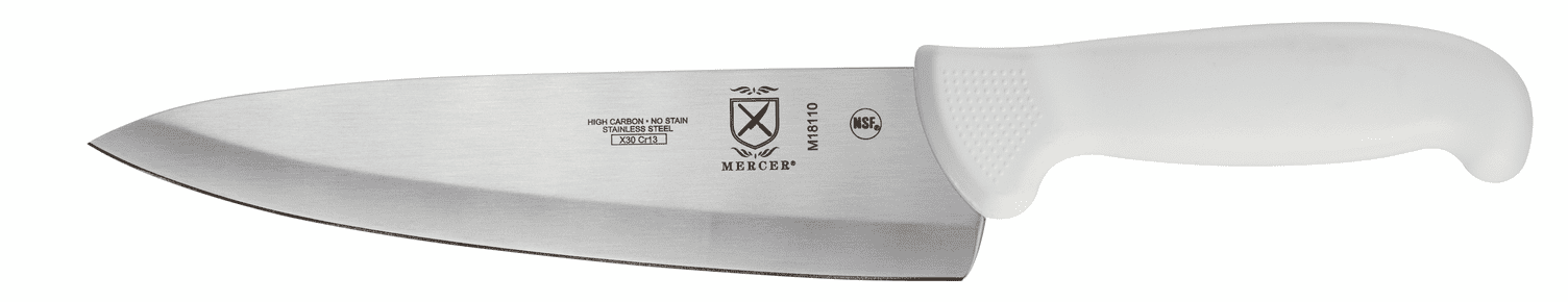 Mercer Culinary Ultimate Steel 8" Chef's Knife, White