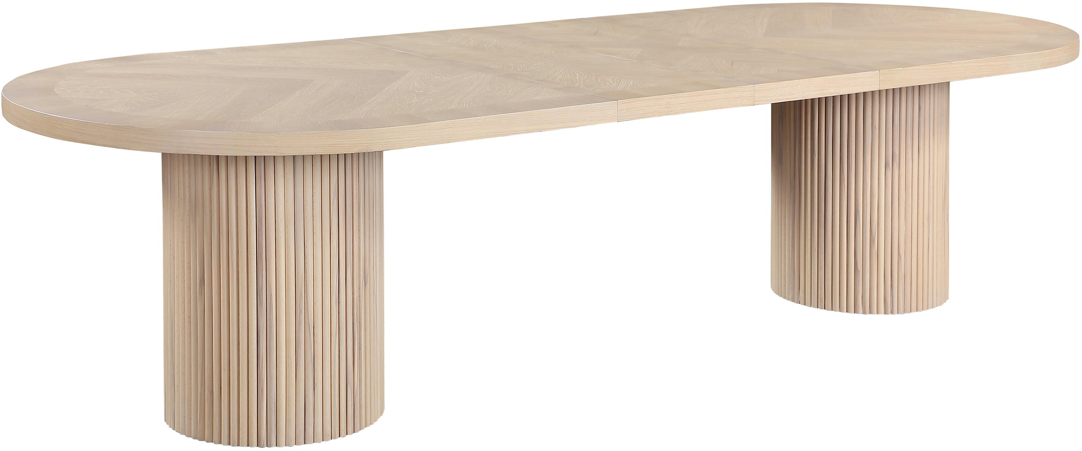 Ivona Natural Oak Extendable Oval Dining Table