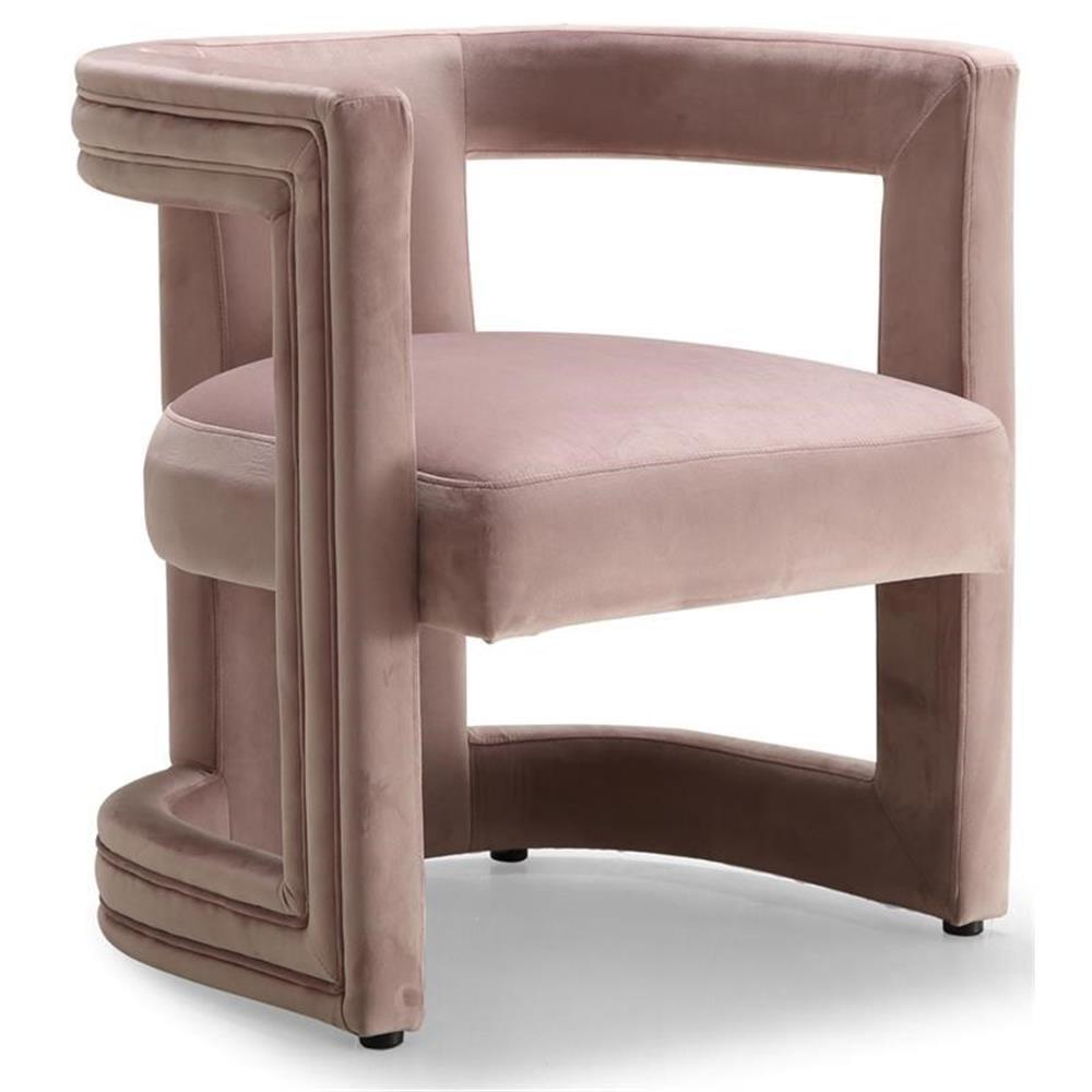 Meridian Furniture Blair Pink Velvet Accent Chair